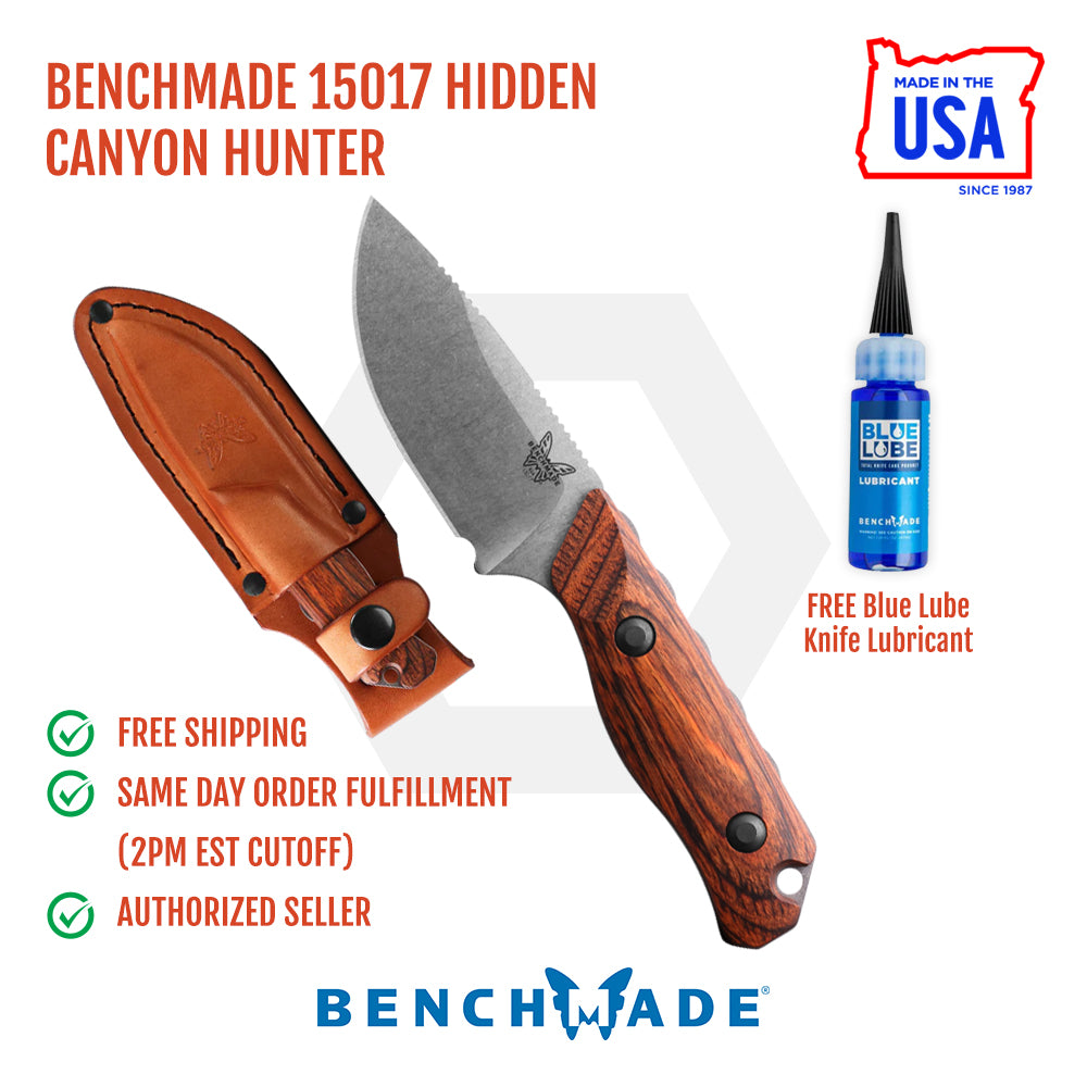 Benchmade 15017 Hidden Canyon Hunter Fixed Blade Knife 2.79in S30V Ste