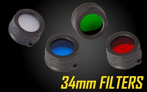 Nitecore Diffuser/Filter for 34mm Head Flashlight - Blue NFB34