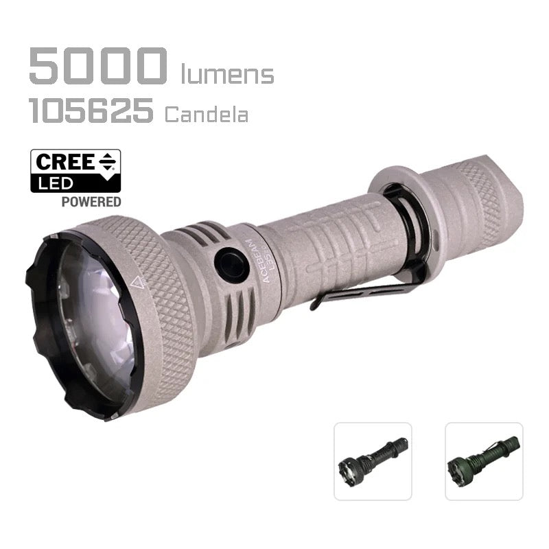 Acebeam L35 2.0 Tactical Flashlight | 5000 Lumens | USB-C