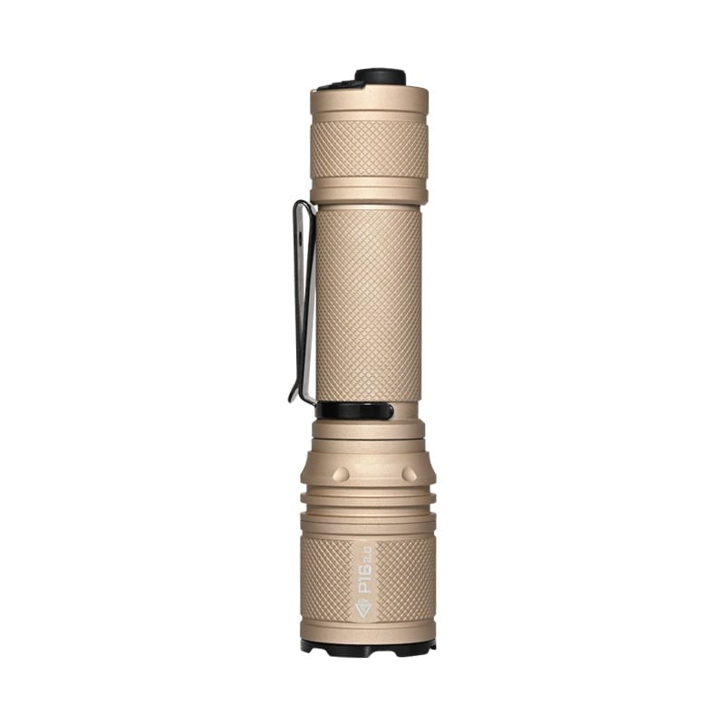 ACEBEAM　Defender P16 V2.0　Desert Sand Acebeam P16 2.0 Desert Sand Dual Tail Switch Tactical Flashlight with