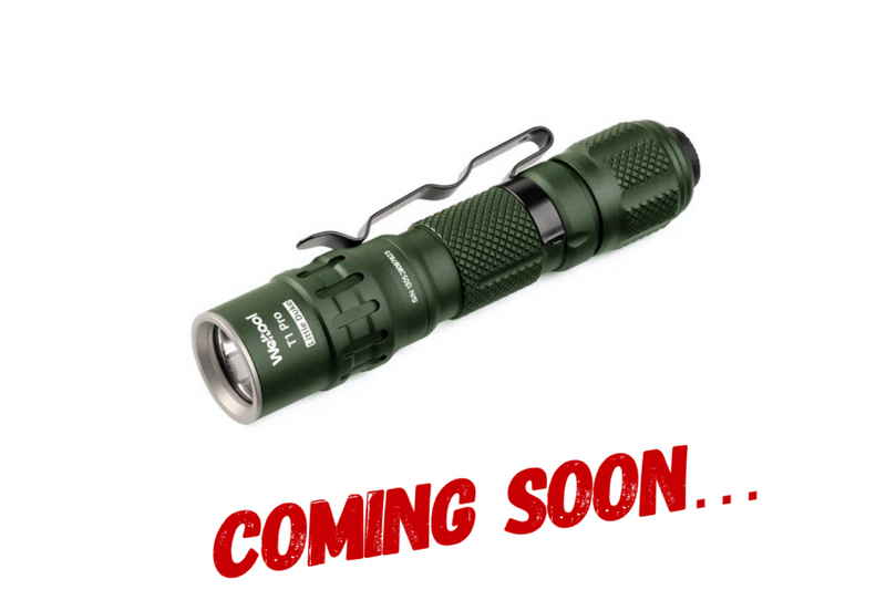 Weltool T1 Pro TAC 540 Lumen Tactical Flashlight USB-C Rechargeable 14500 Battery Included - OD Green