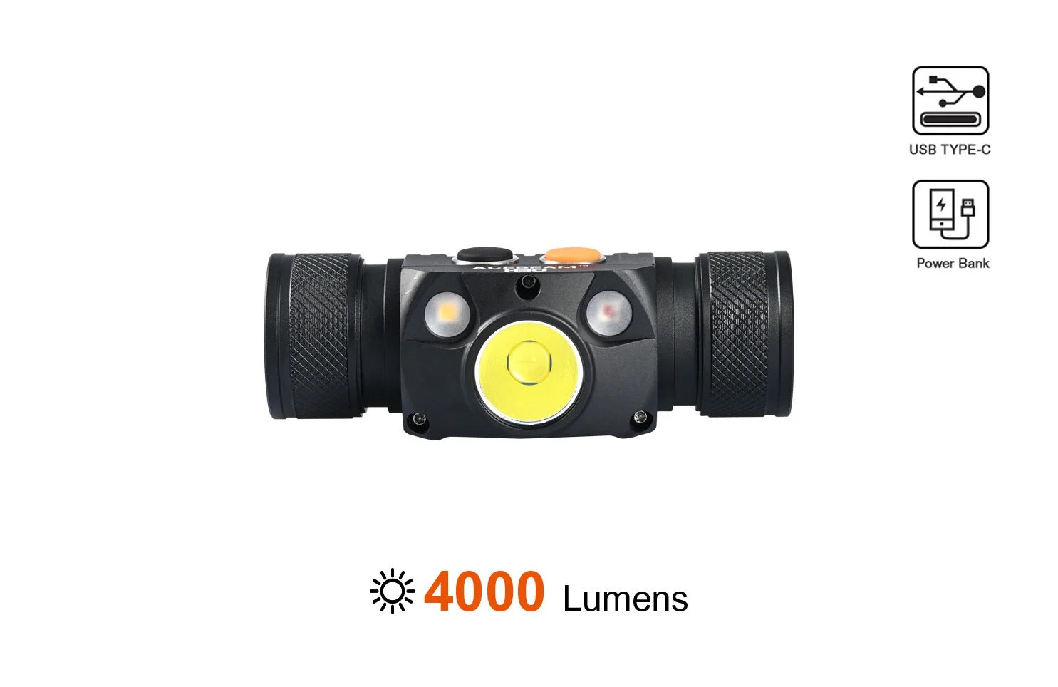 Acebeam H30 ACE-H30 – 4,000 Lumen Red + Green Headlamp