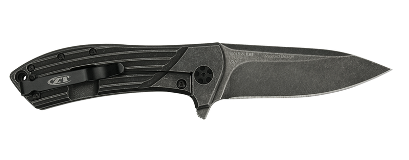 Zero Tolerance 0801BW Todd Rexford Designed Titanium Flipper Folding Knife (3.5 Inch Blade)
