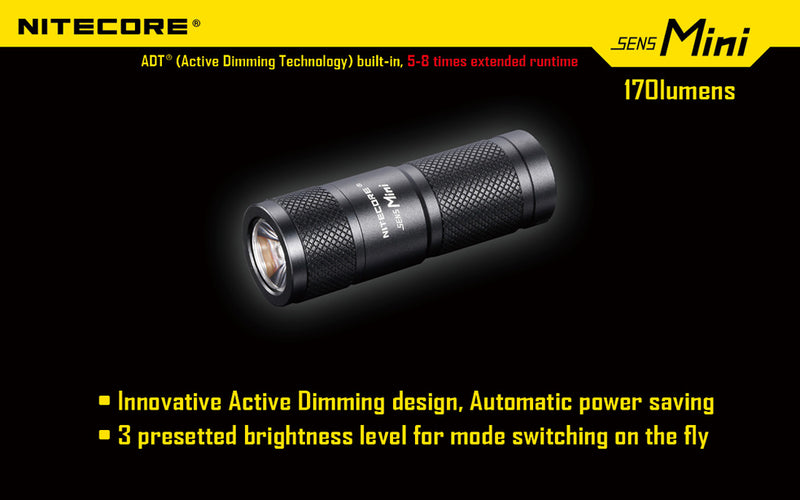Nitecore SENS Mini 170 Lumen 1 x CR2 LED Flashlight