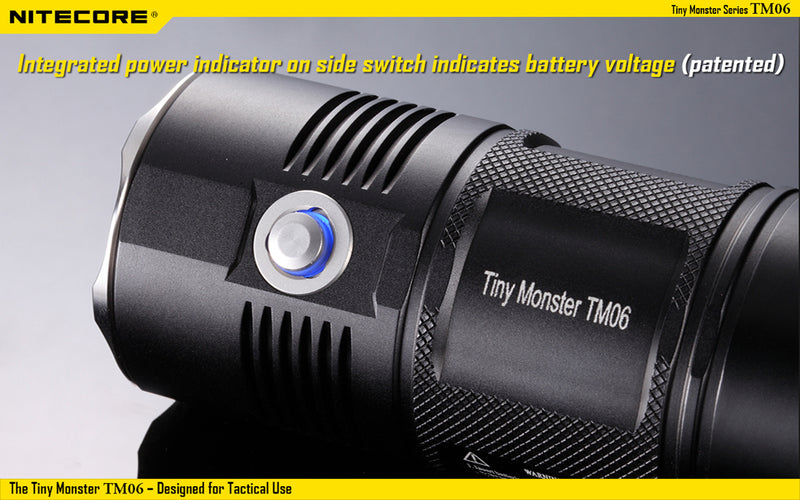 Nitecore Tiny Monster TM06 4 x 18650 CREE XM-L2 U2 3800 Lumen LED Flashlight