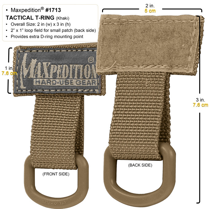 Maxpedition Tactical T-Ring - Black 1713B