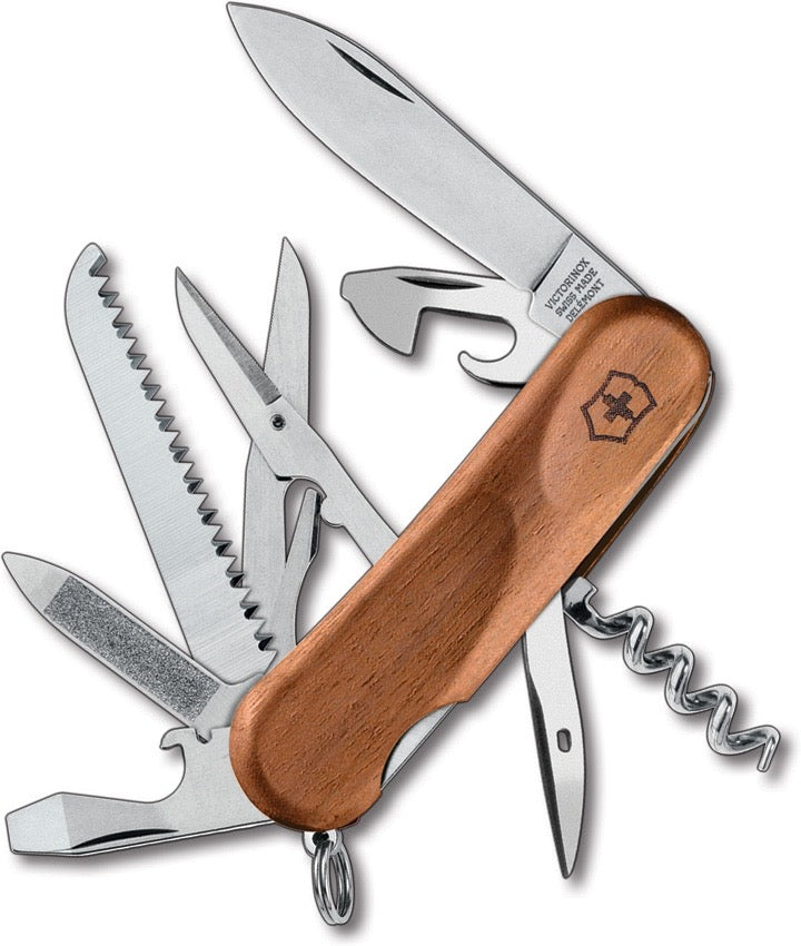 Victorinox Evowood 17 Walnut Handle BXD Pocket Knife