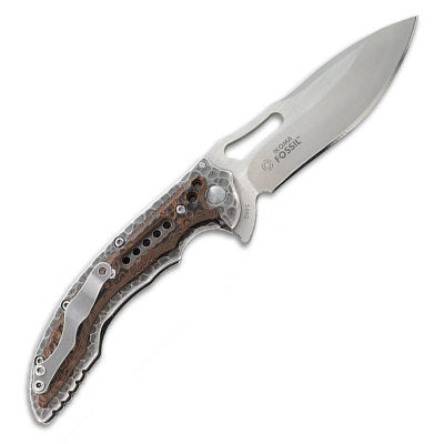 CRKT 5460 Fossil (Small) Flavio Ikoma Designed Folding Knife (3.41 Inch Blade)