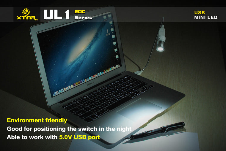 XTAR UL1 CREE XP-E R3 LED 130 Lumen USB Powered LED Light