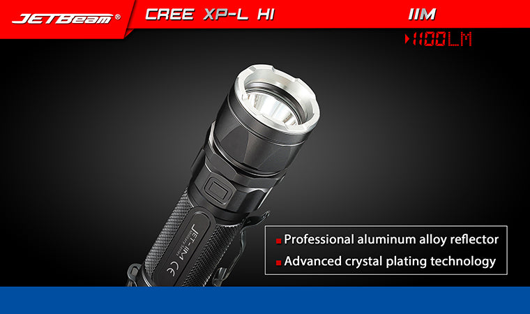 Jetbeam IIM 1100 Lumen Flashlight 1 x 18650 CREE XP-L HI LED