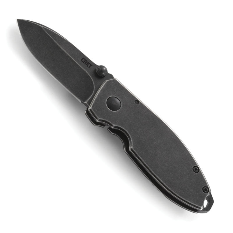 CRKT Squid Black Stonewash Folding Knife - Designed by Lucas Burnley - 2490KS