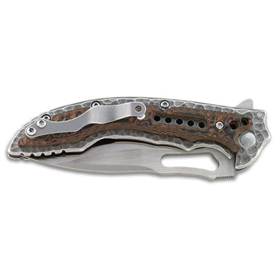 CRKT 5460 Fossil (Small) Flavio Ikoma Designed Folding Knife (3.41 Inch Blade)