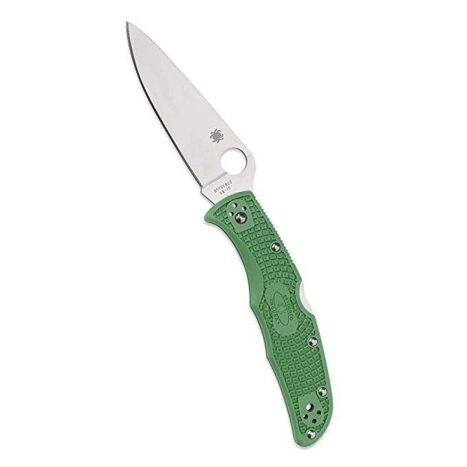 Spyderco Endura 4 FFG Green FRN C10FPGR Folding Knife - Plain