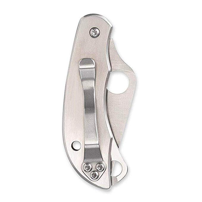 Spyderco ClipIt Tool C169P Folding Knife with Fold Out Scissors (2.0 Inch Blade)