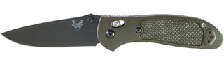 Benchmade Griptilian 551BKODD2 Plain Edge Folding Knife - D2 Steel (3.45 Inch Blade)