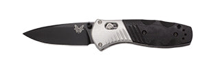 Benchmade Mini-Barrage 586BK Plain Edge Folding Knife (2.91 Inch Blade)
