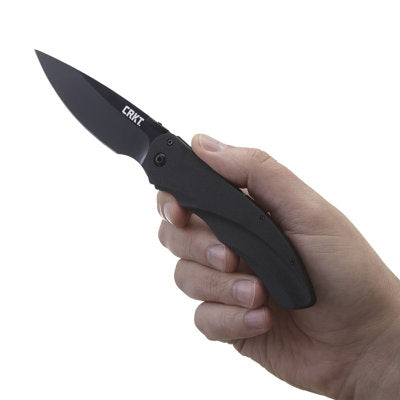 CRKT Argus 7030K Black Folding Knife Designed by Matthew Lerch