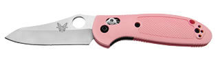 Benchmade Mini-Griptilian 555HGPNK Folding Knife - Pink