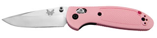 Benchmade Mini-Griptilian 556PNK Folding Knife - Pink