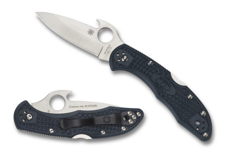 Spyderco Delica 4 Emerson Opener Plain-Edge Folding Knife - C11PGYW
