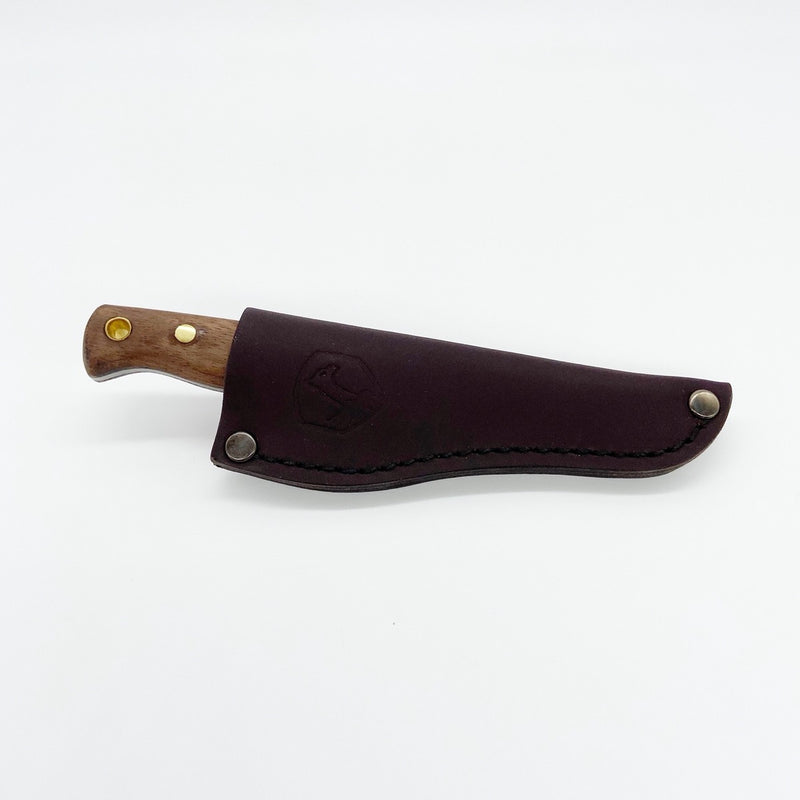 Condor Mini Bushlore Full Tang Fixed Blade Knife w/ Hood Handle and Hand Crafter Leather Sheath - GoingGear.com