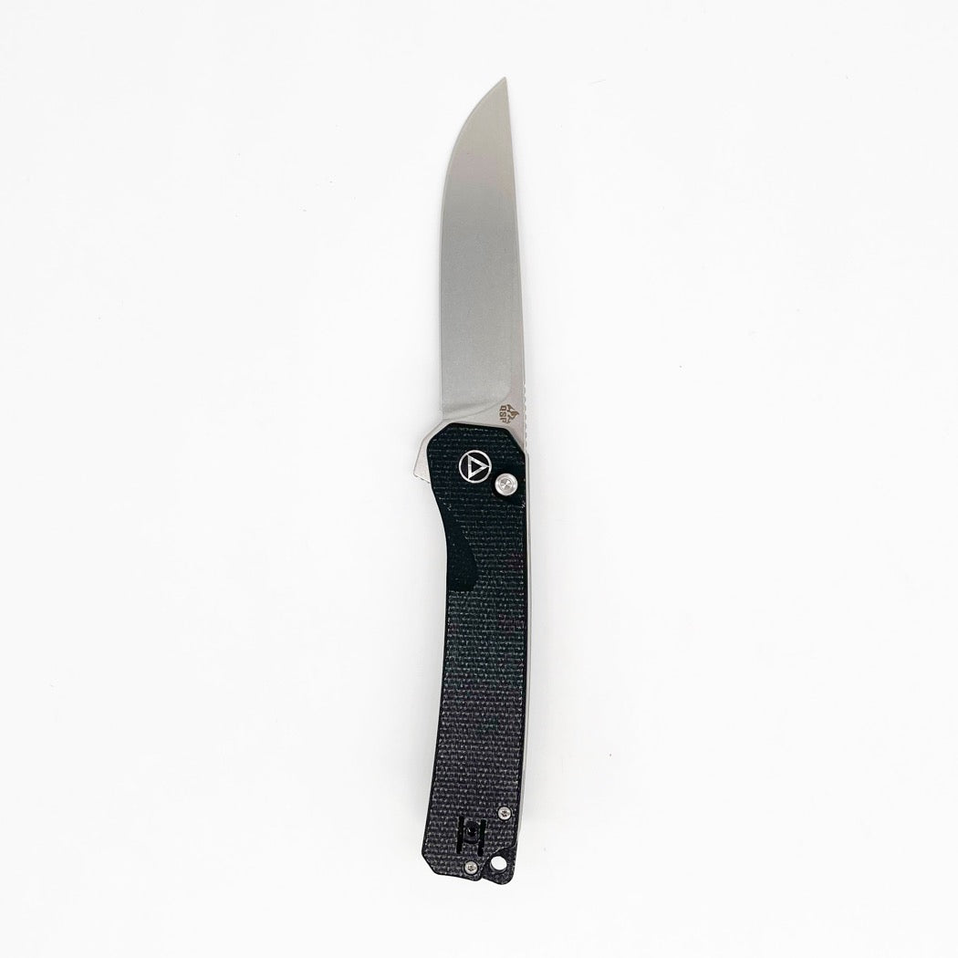 Lander 1 Pocket Knife - Black G10 - D2 – Knafs