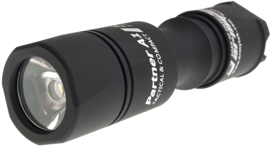 Armytek Partner A1 Pro v3 1xAA / 1x14500 420 Lumens Cree XP-L LED Flashlight (Warm)