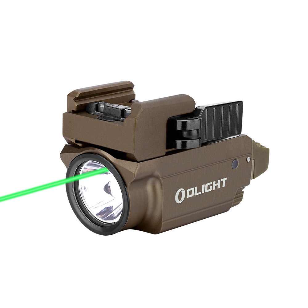 olight baldr mini flashlight 600 Lumens Compact Weaponlight Green Laser Light Combo Olight Baldr Mini Desert Tan