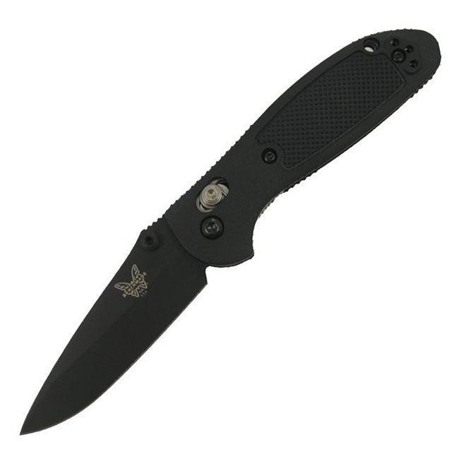 Benchmade Mini-Griptilian 556BK Plain Edge Folding Knife (2.91 Inch Blade)