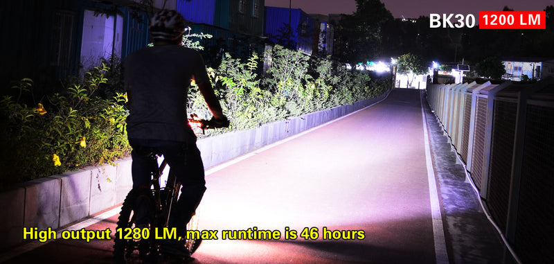 Klarus BK30 2x 18650 1280 Lumens CREE XM-L2 LED Bike Light