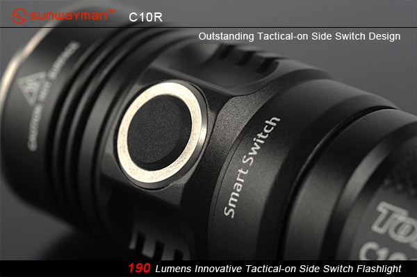 Sunwayman C10R 1 x CR123A / 16340 CREE XM-L2 216 Lumen LED Flashlight