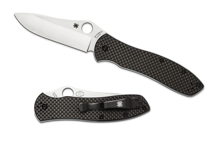 Spyderco Bradley 2 C134CFP2 Carbon Fiber Scale Folding Knife (3.66" Blade)