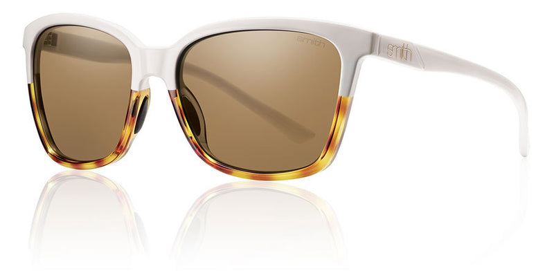 Smith Optics Colette White Fade Tortoise Sunglasses with Brown Lenses