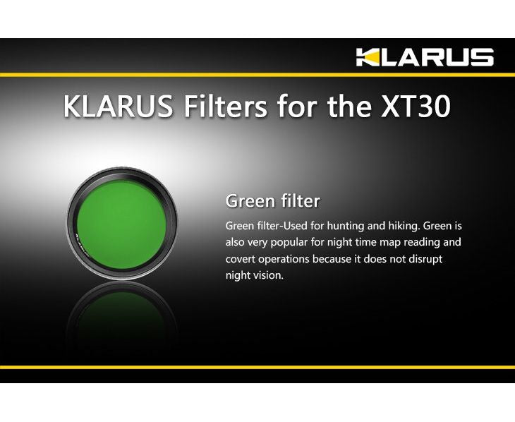 Klarus XT30 Filters - Green