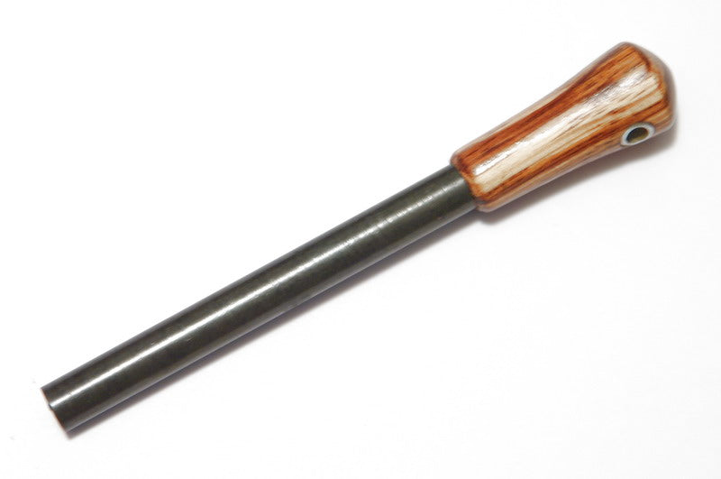 Hardwood Firesteel / Ferro Rod 3/8" Zebra