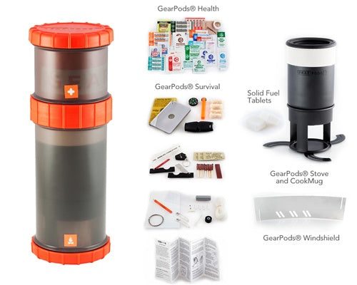 modular gear GearPods Backcountry Modular Survival Kit System