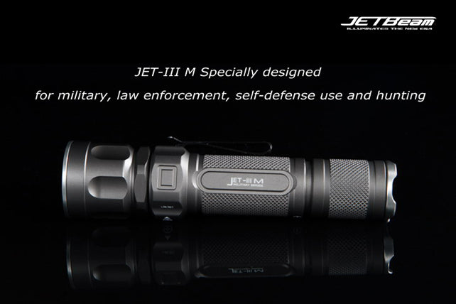 JETBeam Jet-III M Military R2 LED Flashlight - Gray
