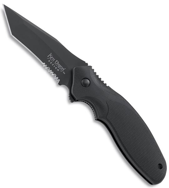 CRKT Shenanigan Tanto K495KKS Nylon Handle Folding Knife - Combo Edge