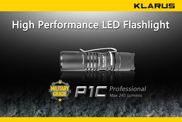 Klarus P1C XP-G R5 CR123 245 Lumen LED Flashlight