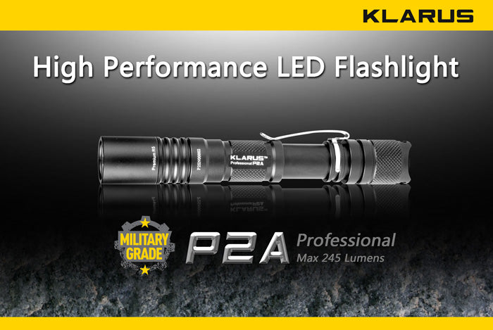 Klarus P2A XP-G R5 2x AA 245 Lumen LED Flashlight