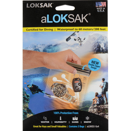 Aloksak Waterproof Bags - 5" x 4" 2 Pack
