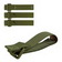 Maxpedition 3" TacTie Attachment Strap 4 Pack - OD Green 9903G