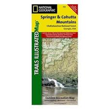 National Geographic Springer & Cohutta Mountains Map