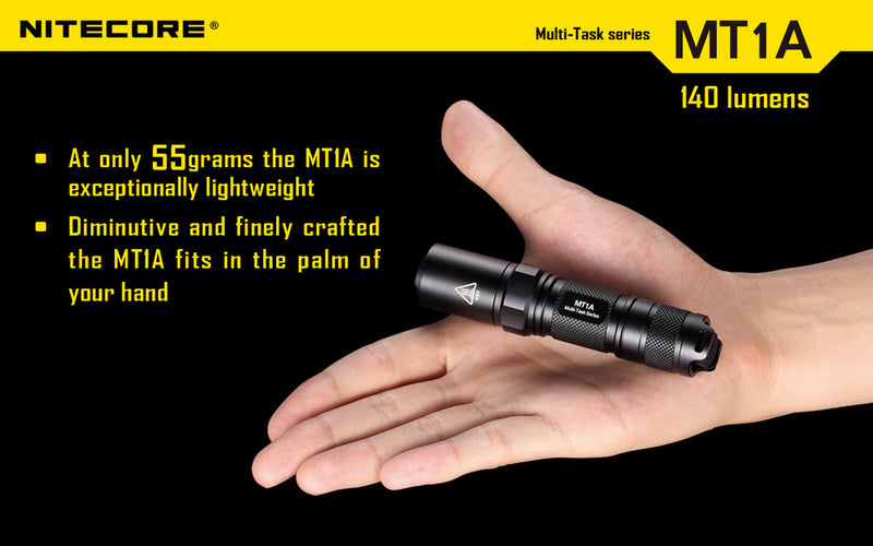 NiteCore Multi Task Series MT1A 180 Lumen 1 x AA CREE XP-G LED Flashlight