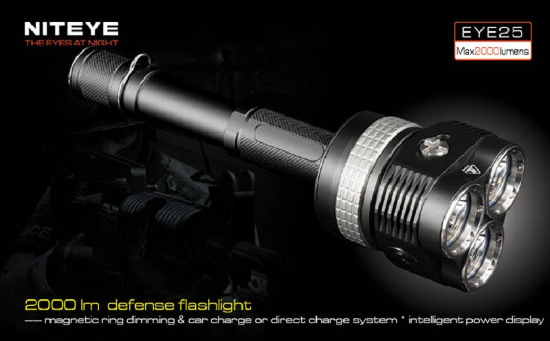 Niteye EYE25 Triple CREE XM-L U2 LED 2000 Lumen Flashlight