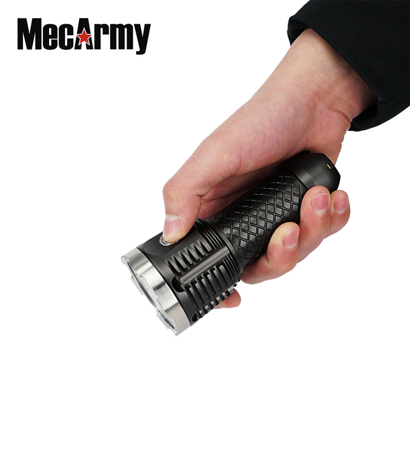 MecArmy PT26 3850 Lumen Handheld Flashlight 1 x 26650 CREE XP-G2 S4 LED Flashlight