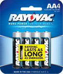 Rayovac AA Alkaline Batteries - 4 Pack