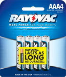Rayovac AAA Alkaline Batteries - 4 Pack