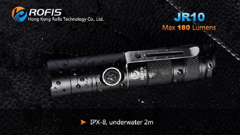 Rofis JR10 CREE XP-G R5 180 Lumen 1 x CR123 Rotating Angle LED Flashlight