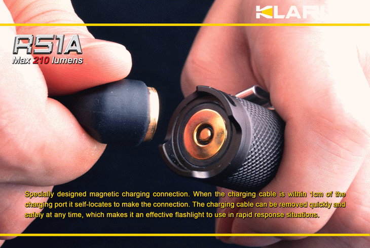 Klarus RS1A XP-G2 AA Rechargeable 210 Lumen LED Flashlight